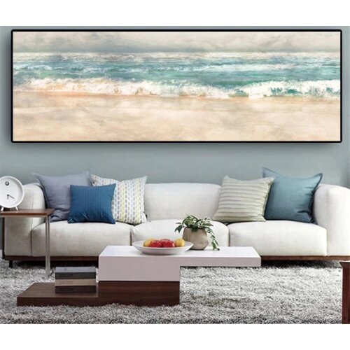 Modern Abstract Canvas Paintings Golden Yellow Posters and Landscape Prints Wall Art Pictures for Living Room Home Decoration