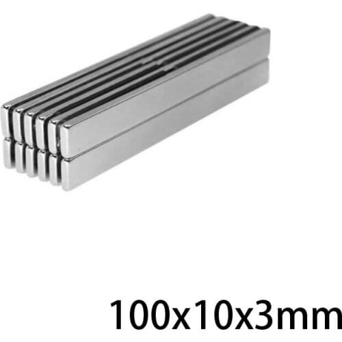 1~30PCS 100x10x3 Super Strong Magnetic Magnets Length 100mm Permanent Neodymium Magnet 100x10x3mm Longer Sheet Magnet 100*10*3