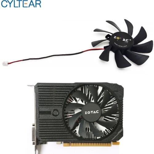 85mm T129215SH GFY09010E12SPA 2Pin 0.3A Cooling Fan For Zotac GTX 1050 GeForce GTX 1050 Ti Mini 4GB Video Graphics Card Fans