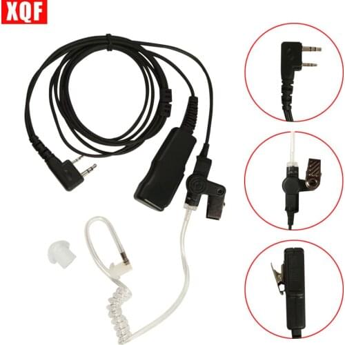 XQF 10PCS Covert Acoustic Tube Earpiece For Kenwood TK3207/TK3230/TH315 Radio