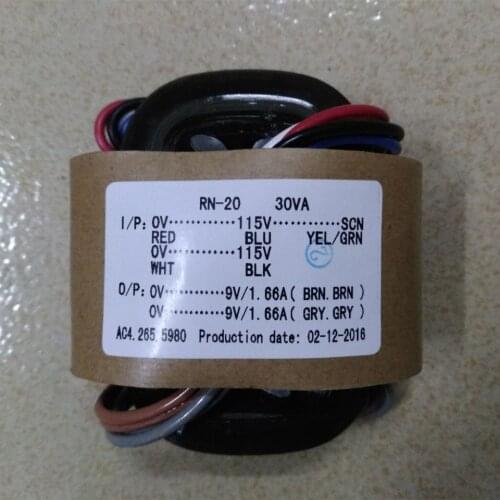 YS 110V 220V 30W (30VA ) 9V+9V R-Core Transformer For Preamp /DAC/ Headphone Amp