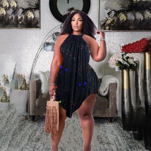 Plus Size Women Clothing Two Piece Set Wholesale Streetwear Summer Sexy Outfits Skinny Halter Tops and Shorts Sets Dropshipping