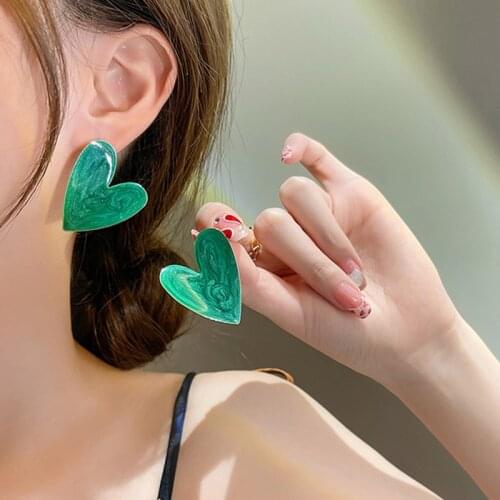 Fashion Heart Earrings For Women Hollow Love Dangle Drop Earrings Brincos 2021 Trend Of Earring Jewelry Gift