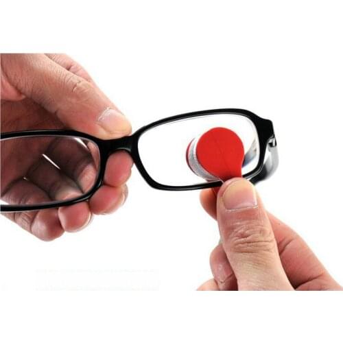Portable Multifunctional Glasses Cleaning Rub Eyeglass Sunglasses Spectacles Microfiber Cleaner Brushes