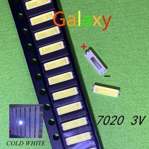 1000PCS/lot FOR repair Sony Skyworth LCD TV LED backlight Article lamp SMD LEDs Seoul 7020 3V Cold white light emitting di