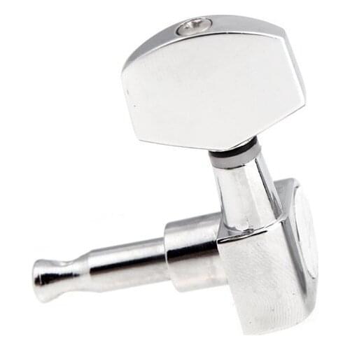 3L 3R Chrome Electric Acoustic Strings of mechanical Guitar Tuning Pegs Tuners Silver