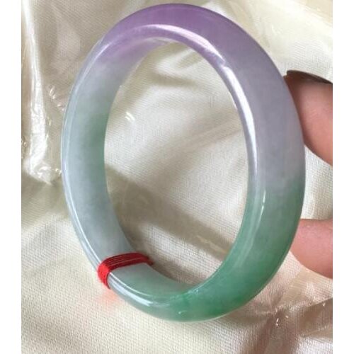 58-60 mm Certified (Grade A)100% Natural Green Jadeite JADE Bracelet Bangle Free shipping with box