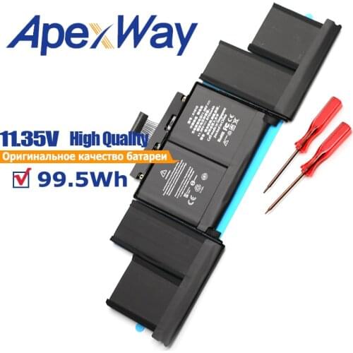 ApexWay A1618 11.36V 99.5Wh laptop battery for MacBook pro 15" A1398 ( 2015 years )