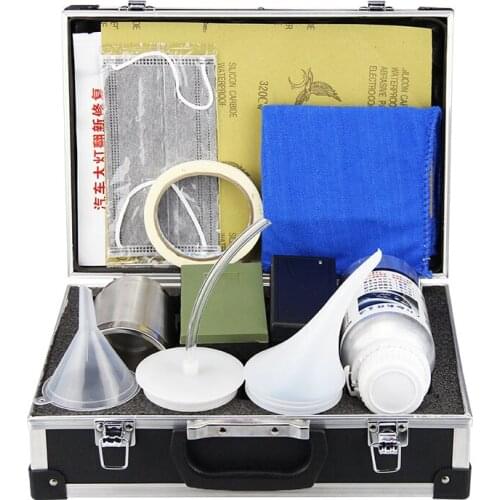 Car Headlight Repair and Refurbishment Tool Set To Solve Yellowing and Cracking, Free of Polishing Scratches