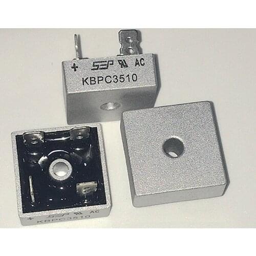 Free shipping 40pcs 35A Silicon Rectifier KBPC3510 KBPC35-10 bridge rectifier gasoline generator ET950 950 650