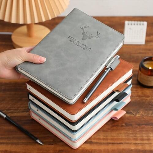 Super Thick A5 Journal Leather Notebook Daily Business Office Work Notebook Simple Thick College Office Diary School Supplies