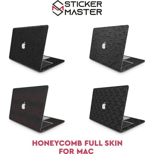 Sticker Master Honeycomb Grille Macbook Pro 16 Case 2019 Macbook Air 13 Inch Case Macbook Pro 13 Inch Case 2019 Bright Macbook Pro Retina 15 Case Logo Cut Perfect Fit Full Skin