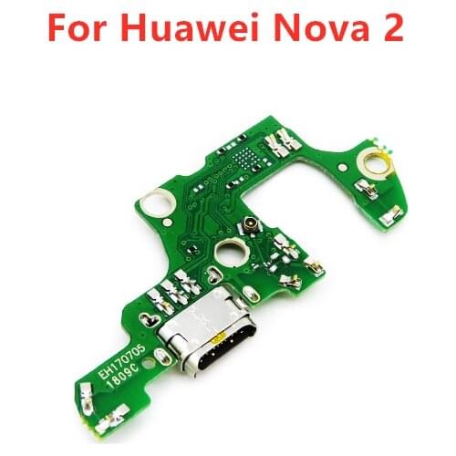 For Huawei Nova 2 USB Charger Port Dock Connector PCB Board Ribbon Flex Cable Charging Port Component Replacement Spare P