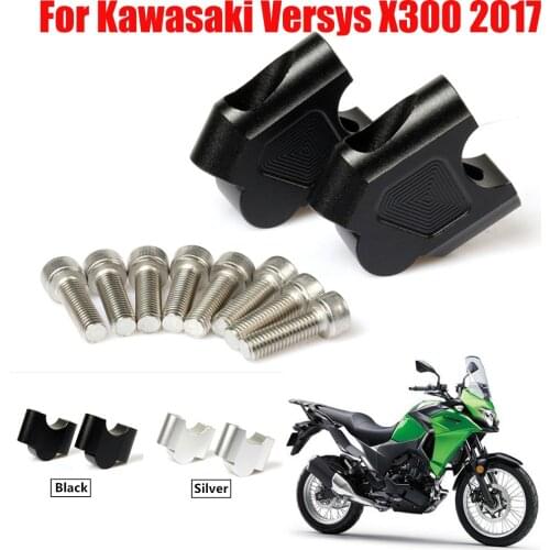 For Kawasaki Versys X300 X-300 VERSYS-X 300 2017 Motorcycle Handlebar Risers Extension Back Moved Mount Riser Clamp Accessories