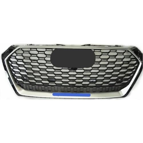 For RS5 Style Front Sport Hex Mesh Honeycomb Hood Grill Black for Audi A5/S5 B9 2017-2019 car accessories