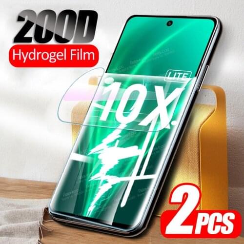2PCS For Huawei Honor 10X Lite Hydrogel Film On Hono Honer Xonor 10 X Light Full Curved Soft Screen Protector Not Tempered Glass