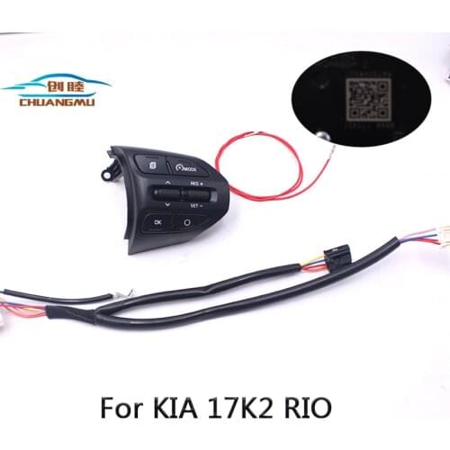 Chuangmu Steering Wheel Button For KIA K2 RIO 2017 2018 RIO X LINE Buttons Bluetooth Phone Cruise Control Volume96720-H8620
