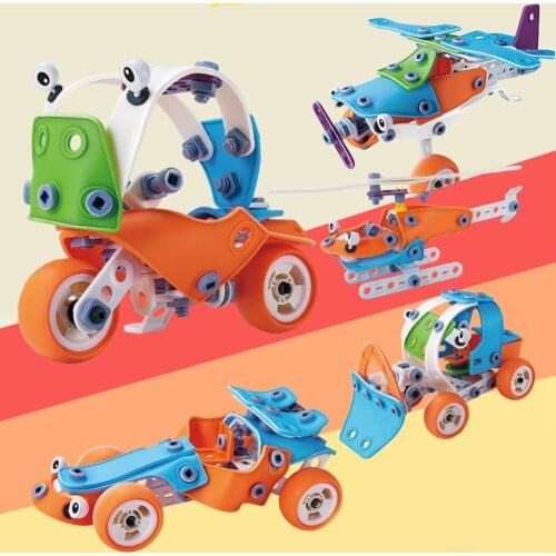 Assembly Concept Car Toys for Desktop Game Kids DIY Intelligence Development Give Children Best Enlightenment Toy Gift