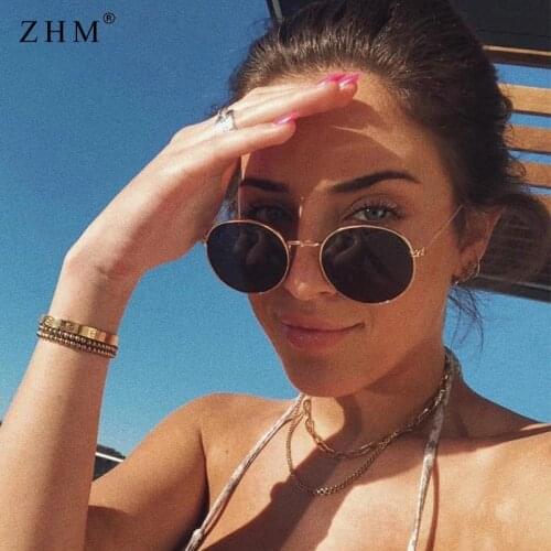 2020 Metal Round Vintage Sunglasses Women Mirror Classic Retro Street Beat Glasses Men Glasses Driving Oculos De Sol Gafas