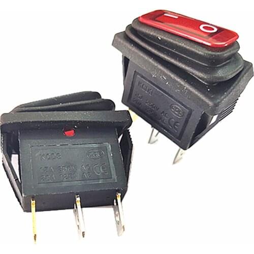 Egg shape rocker switch waterproof switch 15-20A control switch 6pin 2slides with indication lamp ,500pcs/lot