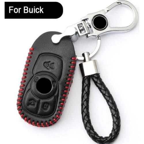 Genuine Leather man Car Key Case Cover For Buick Hideo gt key case High-grade Angola Excelle GL8 leather car key case