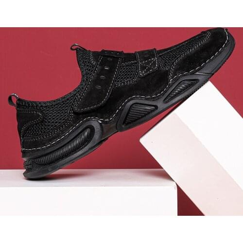 Mens Breathable Casual Shoes Mesh Driving Shoes Plus Size Lightweight Fashion Sneakers Walking Shoes Breathable Loafers