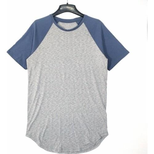 Mens Skate Street Hip Hop Gray Raglan T Shirt USA Size S-XL ( Long)