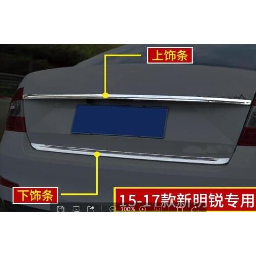 Stainless steel rear trunk trim trunk lid Door tail gate cover for Skoda Octavia A7 2015 2016 2017 2018