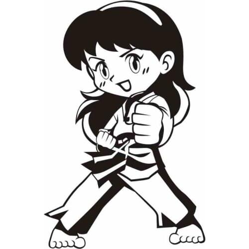 Taekwondo Boxing Club Judo Karate Sticker Kick Boxer Play Car Decal Free Combat Posters Vinyl Striker Wall Decals Decor