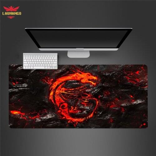 Desk Mat Pad Large Size Mouse Pad Gamer MSI Natural Rubber PC Computer Gaming Mousepad Desk Mat Locking Edge for CS GO LOL