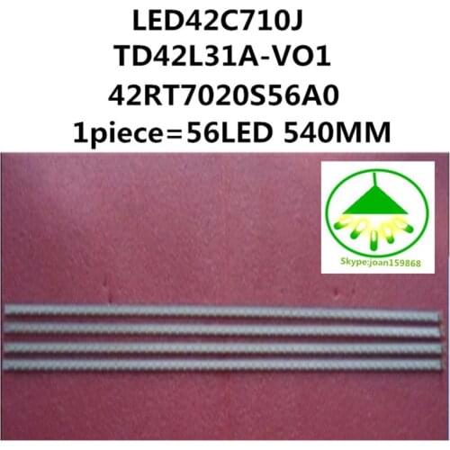100% NEW 1 Piece FOR Leroy 42 " LED42C710J Article lamp TD42L31A-VO1 42RT7020S56A0 1piece=56LED 540MM Free shipping