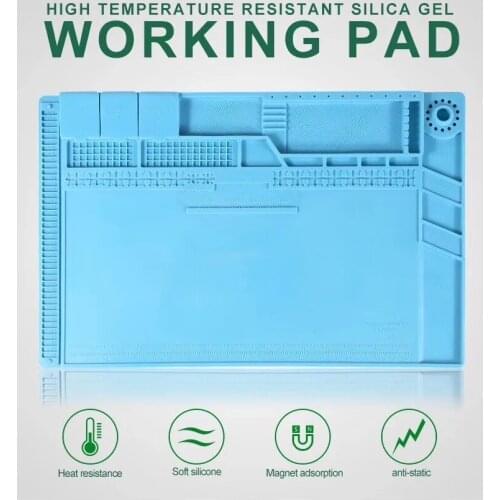 Newest 45-30 big size Heat-resistant Mat BGA Soldering Station Repair Insulation Pad S-160C Insulator Pad Maintenance Platform