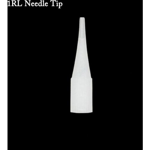 OEM Customized Logo Sterilized individual packing 1RL Tattoo Needle Tip Permanent Makeup accesories eyebrow tattoo needle cap
