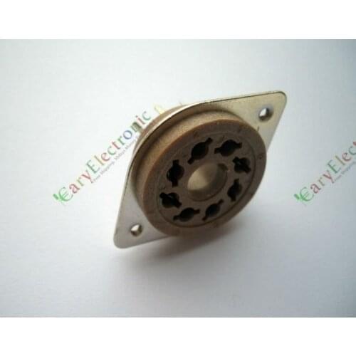 Wholesale and retail 4pcs New 8pin Belton Style vacuum tube socket PCB mount valve For EL34 6550 KT88 free shipping