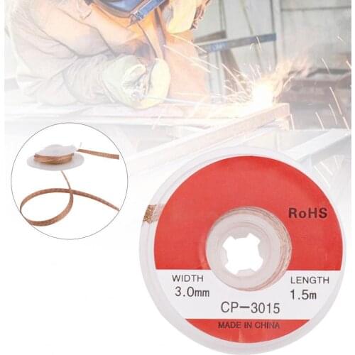 2.5mm/3.0mm Solder Remover Wire 1.5m High Temperature Resistant DIY Copper Wire Desoldering Braid Solder Remover for Craft Makin