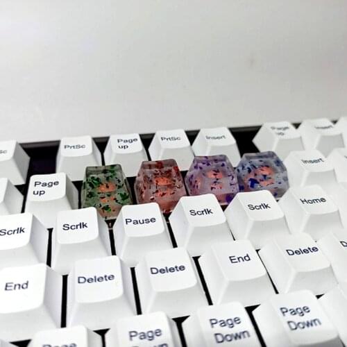LX9B Only Keycap,DIY Backlit Translucent Keycap 1 Key Sequins Keycaps for Mechanical Keyboard Installation Cherry Profile