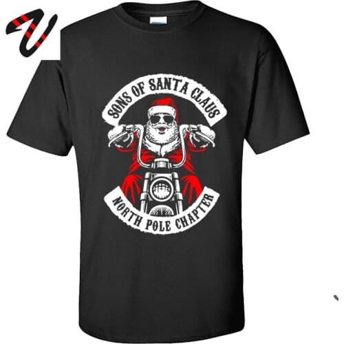 Xmas Christmas Tshirt Sons of Santa Claus Funny T Shirt Christmas Reindeer Pug Frenchie Dog Dabbing Tshirts Men Happy New Year