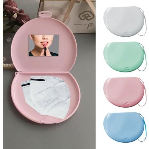Silicone Mask bag Portable Face Mask Holder Storage Box students Reusable Facemask Storage bag Mask Bag Dustproof Face Mask Case