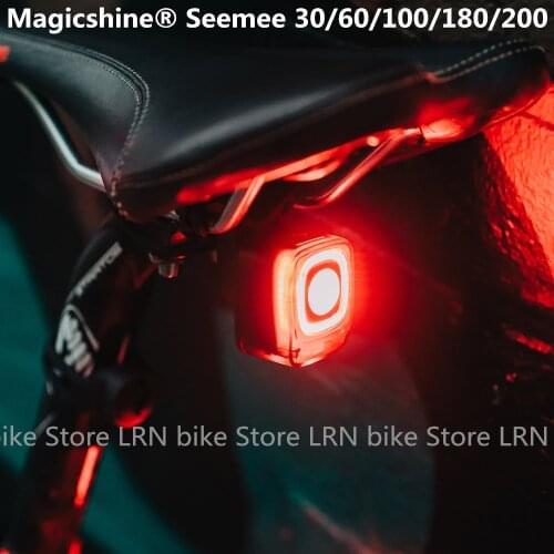 Magicshine SEEMEE 30/100/180/200 Bicycle Stop Sensor Safe Taillight Smart Rear Light Road Bike USB Charge MTB Waterproof Flash