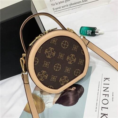 Crossbody Bag Circular Design 2021 Summer Women Fashion PVC Shoulder Girls Messenger Purse Ladi Female Round