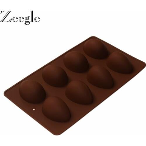 Zeegle Easter Egg Shape Silicone Cake Mold Noverty Sugar Craft Tools Bakeware Chocolate Moulds Fondant Cake Decorating Tools