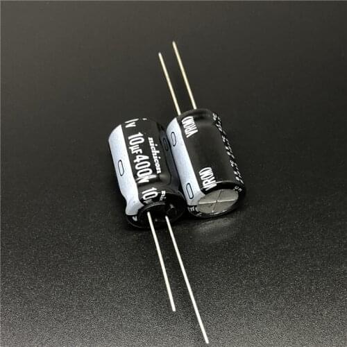 10pcs/100pcs 10uF 400V NICHICON VR Series 12.5x20mm 400V10uF Aluminum Electrolytic Capacitor