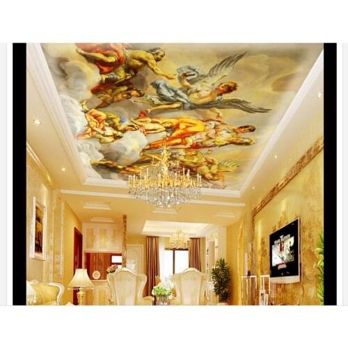 3d custom mural non-woven wallpaper European heaven zenith ceiling adornment mural painting sky beauty home decoration