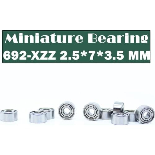 692XZZ ABEC-1 (10PCS) 2.5x7x3.5mm Miniature Ball Bearings 619/2XZZ