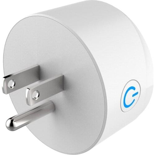 90-250V Mini US Wifi Plug Outlet Wireless Remote Voice Control Smart Home Socket Switch Work with Alexa Google- APP