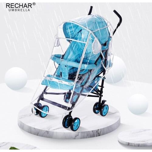 Baby Stroller Accessories Universal Waterproof Rain Cover Wind Dust Shield Pushchair Cover Baby Carriage Wheelchair Rain Cover