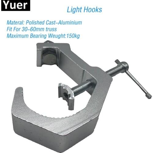 Aluminium Material Light Hooks Fit For 30-60mm Load Bearing 150kg Par Moving Head Stage Light Club Hooks Disco Light Accessories