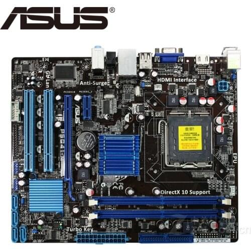 Asus P5G41-M Desktop Motherboard G41 Socket LGA 775 Q8200 Q8300 DDR2 8G u ATX UEFI BIOS Original Used Mainboard On Sale