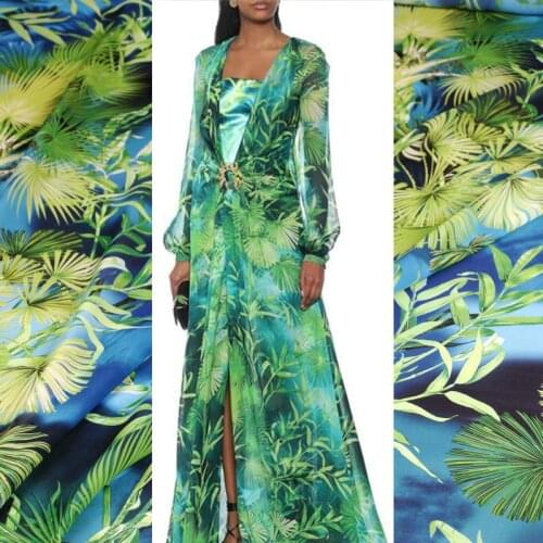 50x145cm Velvet Printed Chiffon Polyester Fabric Cloth Material Factory Custom Dress Sewing Diy Shirt Scarf Fabrics for Sewing