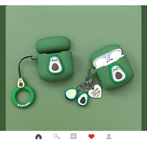 For Edifier LolliPods Pro Case Cute Avocado Cartoon Silicon Protect Cover lollipodsplus Bluetooth Wireless Earphone Case coque